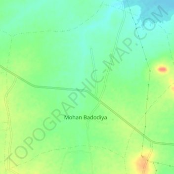 Moman Barodiya topographic map, elevation, terrain