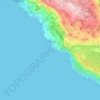 Općina Podgora topographic map, elevation, terrain