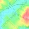 Velešovice topographic map, elevation, terrain