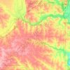 Cass County topographic map, elevation, terrain