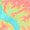 Town of Freeman topographic map, elevation, terrain