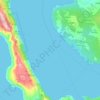 Middle Gate topographic map, elevation, terrain