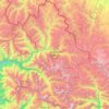 Gangotri National Park topographic map, elevation, terrain