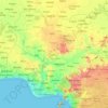 Nigeria topographic map, elevation, terrain