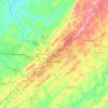 Greeneville topographic map, elevation, terrain