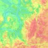 Dusetai eldership topographic map, elevation, terrain