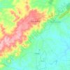 Serra da Raiz topographic map, elevation, terrain