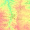 Billings County topographic map, elevation, terrain