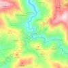 Kaçkar topographic map, elevation, terrain