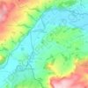 Clifford topographic map, elevation, terrain