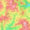 Üttfeld topographic map, elevation, terrain