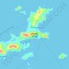 Tinaga Island topographic map, elevation, terrain