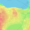 Ida-Viru County topographic map, elevation, terrain