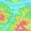 Krompachy topographic map, elevation, terrain