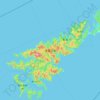 Amami-Ōshima topographic map, elevation, terrain