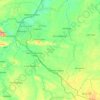 Baturaja Timur topographic map, elevation, terrain