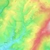 Buchet topographic map, elevation, terrain