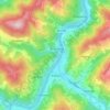 Foca topographic map, elevation, terrain