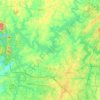 Allatoona Lake topographic map, elevation, terrain