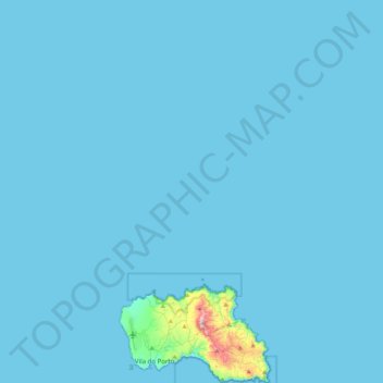 Vila do Porto topographic map, elevation, terrain