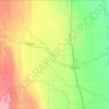 Traill County topographic map, elevation, terrain