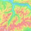 Glaris topographic map, elevation, terrain