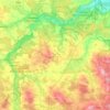 Opoczno County topographic map, elevation, terrain