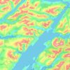 Ardgour topographic map, elevation, terrain