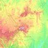 Shire of Macedon Ranges topographic map, elevation, terrain