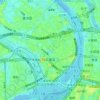 Sanchong District topographic map, elevation, terrain