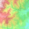 Sácama topographic map, elevation, terrain