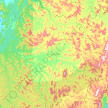 Dasamantapur topographic map, elevation, terrain