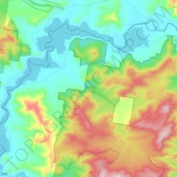 Thologolong topographic map, elevation, terrain