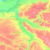 Білопільська міська громада topographic map, elevation, terrain