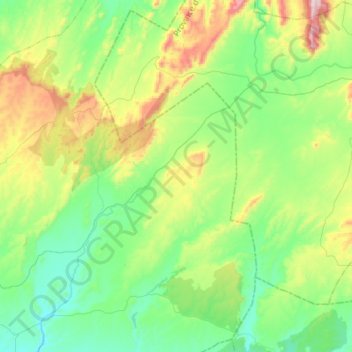 Boukhrisse topographic map, elevation, terrain