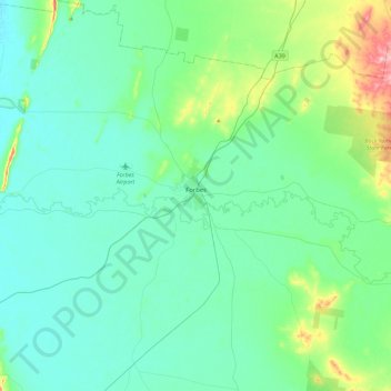 Forbes topographic map, elevation, terrain