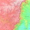 Bom Jardim da Serra topographic map, elevation, terrain