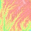 Taylor County topographic map, elevation, terrain