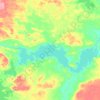 Shethanei Lake topographic map, elevation, terrain