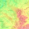 Кемеровская область topographic map, elevation, terrain