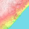 Beaver Bay Township topographic map, elevation, terrain