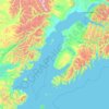 Kenai Peninsula topographic map, elevation, terrain
