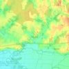 Cosges topographic map, elevation, terrain