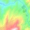 El Bosque topographic map, elevation, terrain