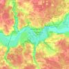 Звенигород topographic map, elevation, terrain