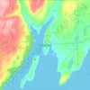 Trepassey topographic map, elevation, terrain