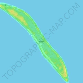 Arorae topographic map, elevation, terrain
