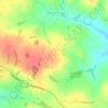 Mercaston topographic map, elevation, terrain