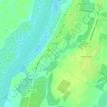 Georgy topographic map, elevation, terrain