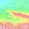 Talas topographic map, elevation, terrain